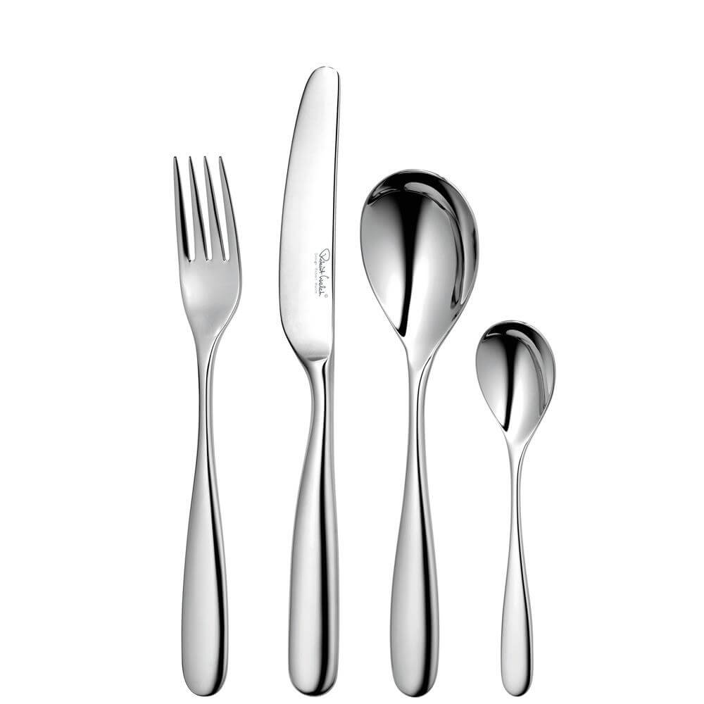 Robert Welch Stanton Bright Stainless Steel 24 Piece Cutlery Set